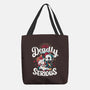 Deadly Serious-none basic tote bag-Snouleaf