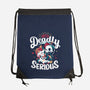 Deadly Serious-none drawstring bag-Snouleaf