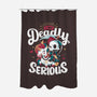 Deadly Serious-none polyester shower curtain-Snouleaf