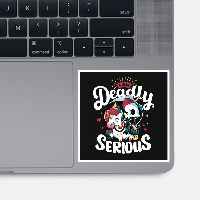 Deadly Serious-none glossy sticker-Snouleaf