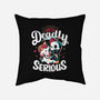 Deadly Serious-none removable cover w insert throw pillow-Snouleaf