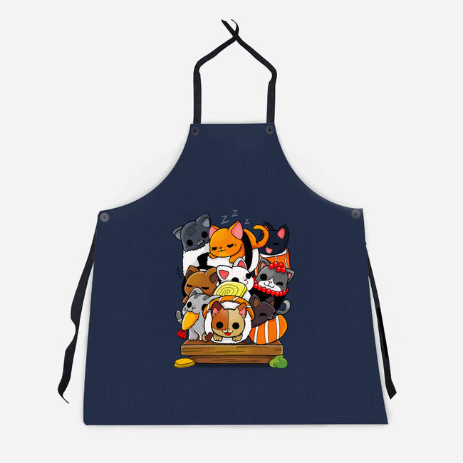 CatSushi-unisex kitchen apron-Vallina84