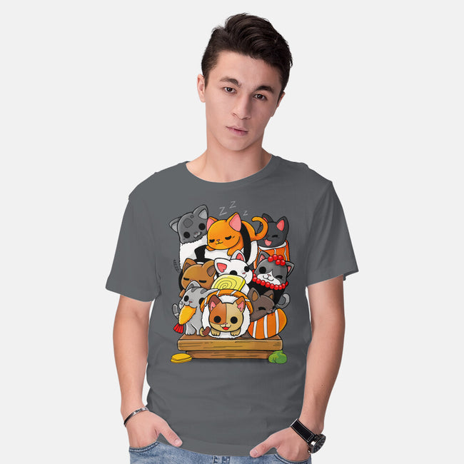 CatSushi-mens basic tee-Vallina84