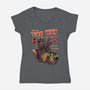 Stellar Pizza-womens v-neck tee-Conjura Geek