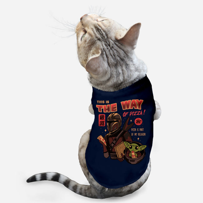 Stellar Pizza-cat basic pet tank-Conjura Geek