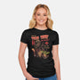 Stellar Pizza-womens fitted tee-Conjura Geek