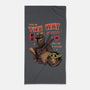 Stellar Pizza-none beach towel-Conjura Geek