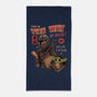 Stellar Pizza-none beach towel-Conjura Geek