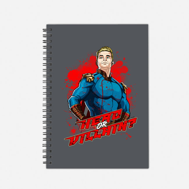 Hero Or Villain-none dot grid notebook-Diego Oliver