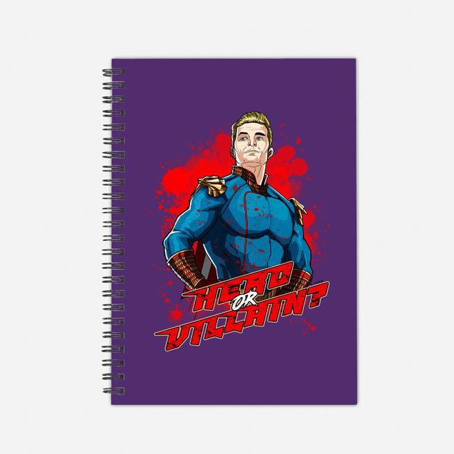 Hero Or Villain-none dot grid notebook-Diego Oliver