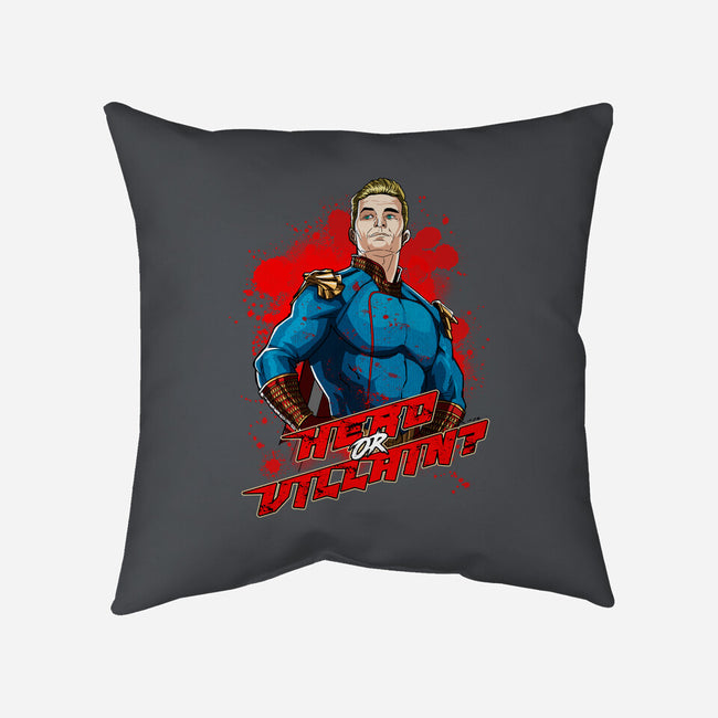 Hero Or Villain-none removable cover throw pillow-Diego Oliver