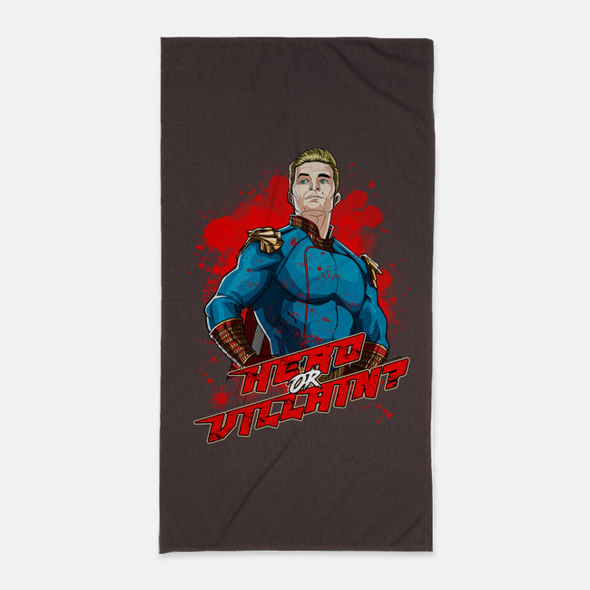 Hero Or Villain-none beach towel-Diego Oliver