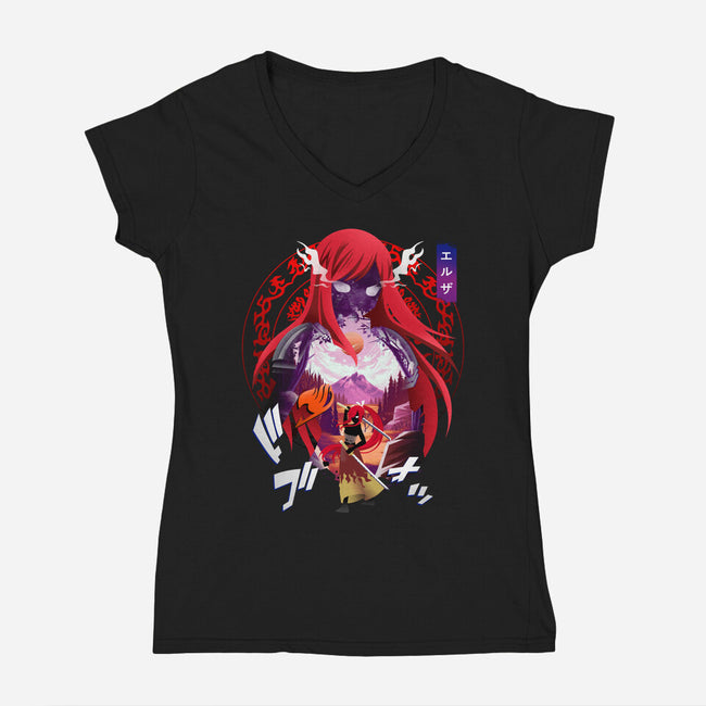 S-Class Mage-womens v-neck tee-bellahoang
