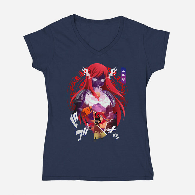 S-Class Mage-womens v-neck tee-bellahoang