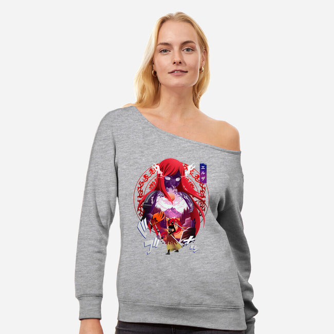 S-Class Mage-womens off shoulder sweatshirt-bellahoang