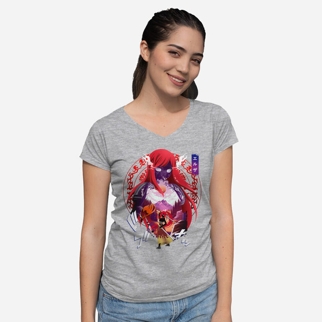 S-Class Mage-womens v-neck tee-bellahoang