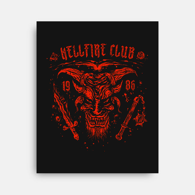 Vintage Hellfire-none stretched canvas-kg07
