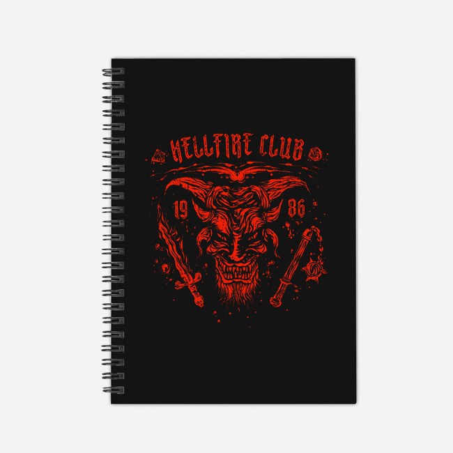 Vintage Hellfire-none dot grid notebook-kg07