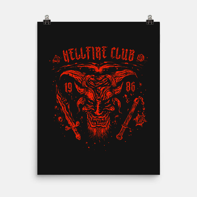 Vintage Hellfire-none matte poster-kg07