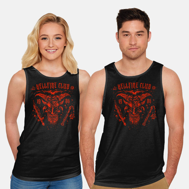 Vintage Hellfire-unisex basic tank-kg07