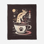 Coffee Night Japanese Cats-none fleece blanket-Logozaste
