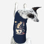 Coffee Night Japanese Cats-dog basic pet tank-Logozaste