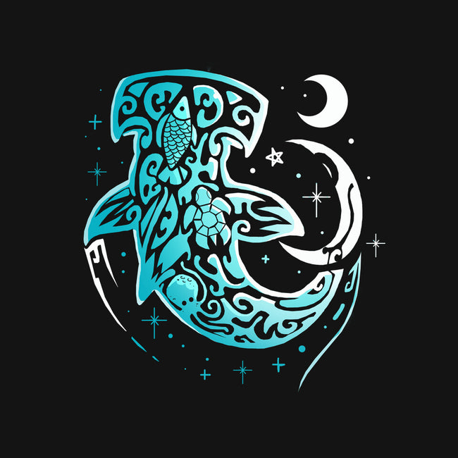 Moon Shark-unisex pullover sweatshirt-Vallina84