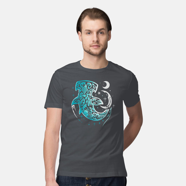 Moon Shark-mens premium tee-Vallina84