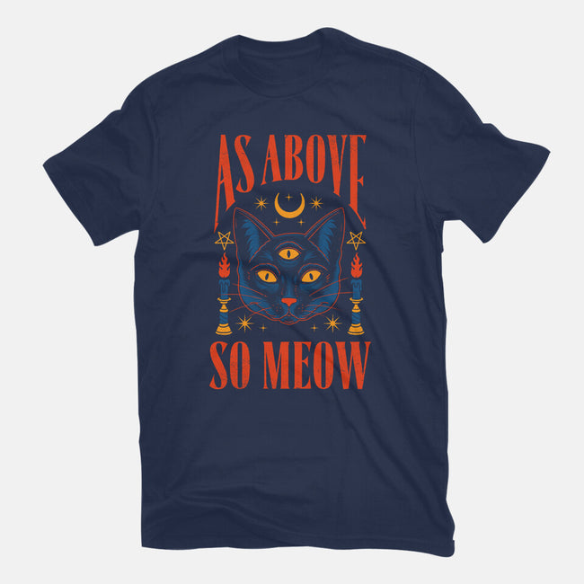 As Above So Meow-womens fitted tee-Thiago Correa