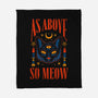 As Above So Meow-none fleece blanket-Thiago Correa