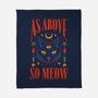 As Above So Meow-none fleece blanket-Thiago Correa