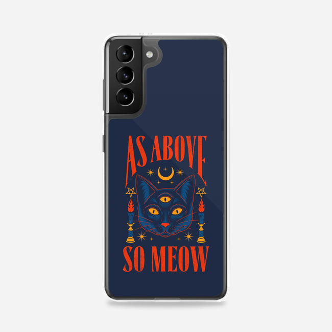 As Above So Meow-samsung snap phone case-Thiago Correa