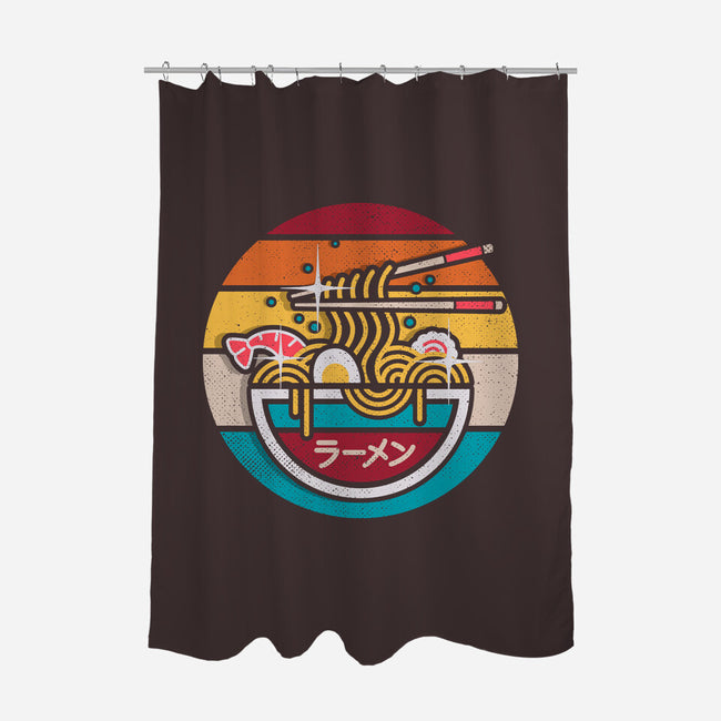 Vintage Ramen-none polyester shower curtain-Getsousa!