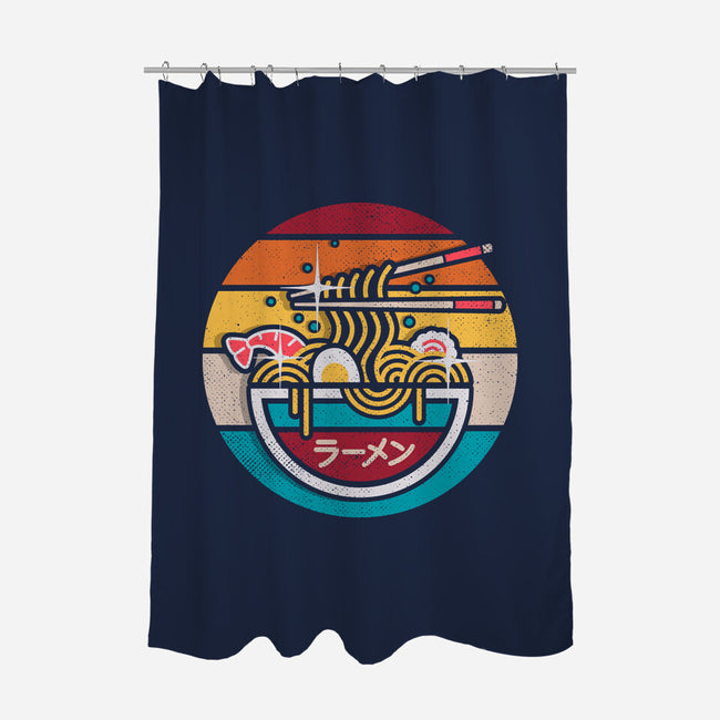 Vintage Ramen-none polyester shower curtain-Getsousa!