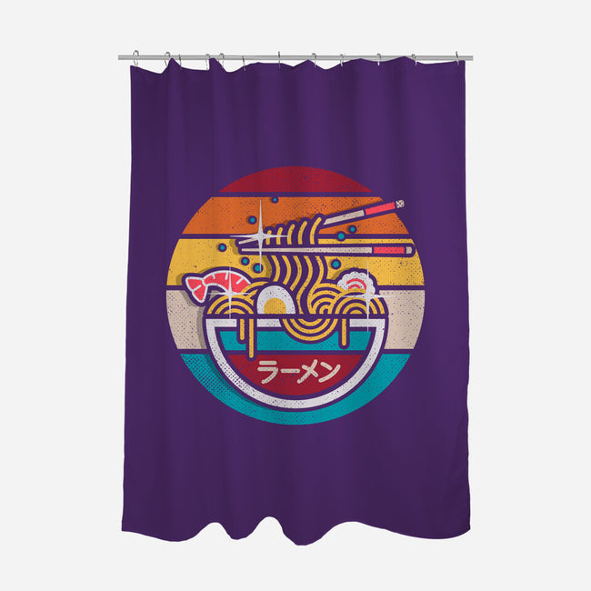 Vintage Ramen-none polyester shower curtain-Getsousa!