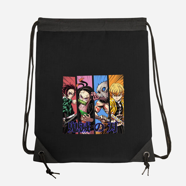 Demon Friends-none drawstring bag-Conjura Geek