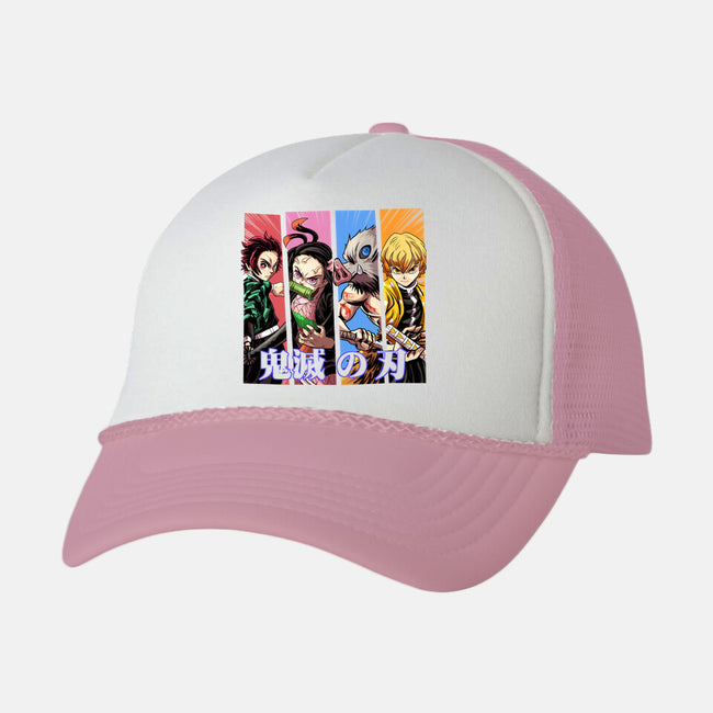 Demon Friends-unisex trucker hat-Conjura Geek