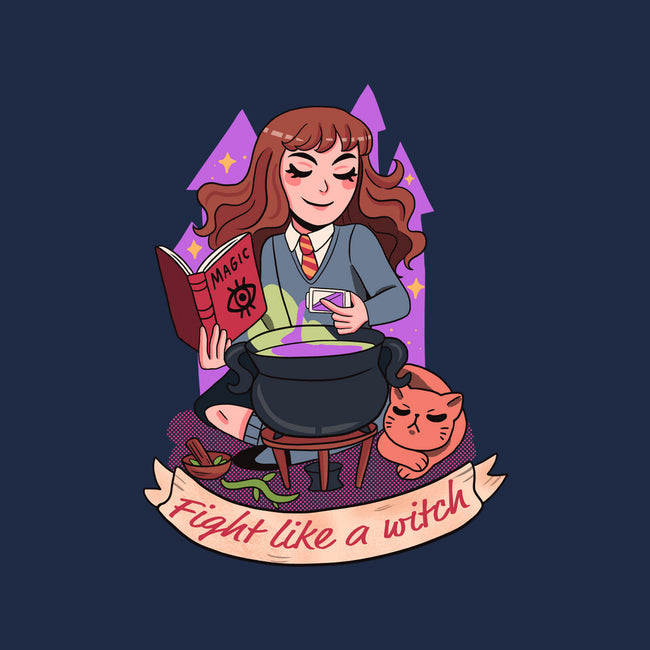 Fight Like A Witch-none removable cover w insert throw pillow-Conjura Geek