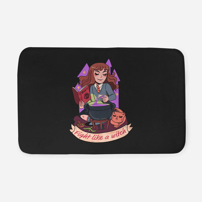 Fight Like A Witch-none memory foam bath mat-Conjura Geek