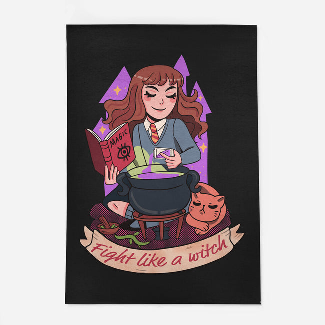 Fight Like A Witch-none indoor rug-Conjura Geek