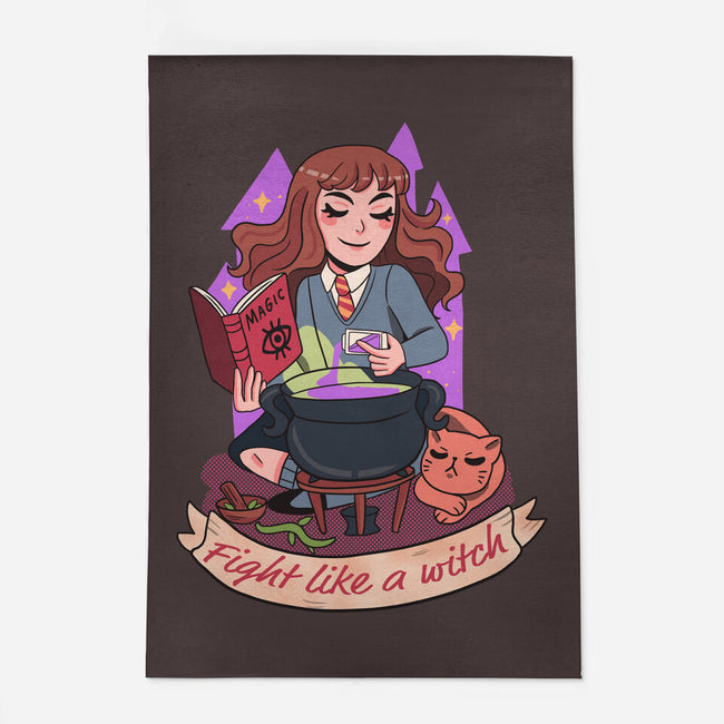 Fight Like A Witch-none indoor rug-Conjura Geek