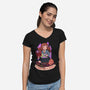 Fight Like A Witch-womens v-neck tee-Conjura Geek