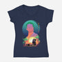 The Pirate Hunter-womens v-neck tee-Bibo