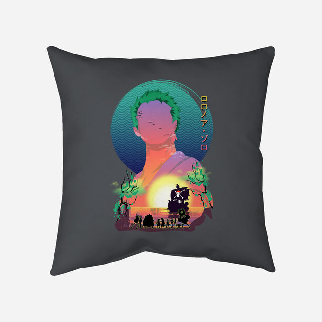 The Pirate Hunter-none removable cover throw pillow-Bibo