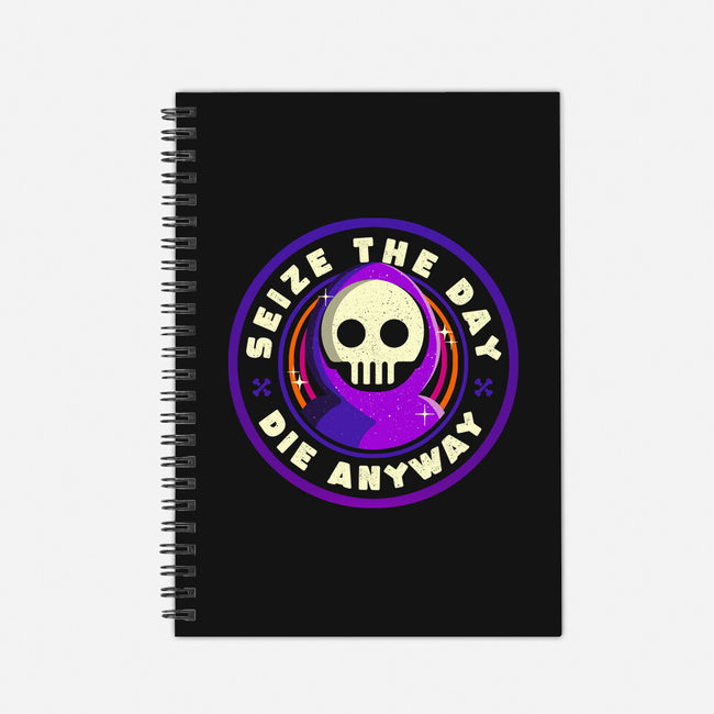 Seize The Day-none dot grid notebook-Unfortunately Cool