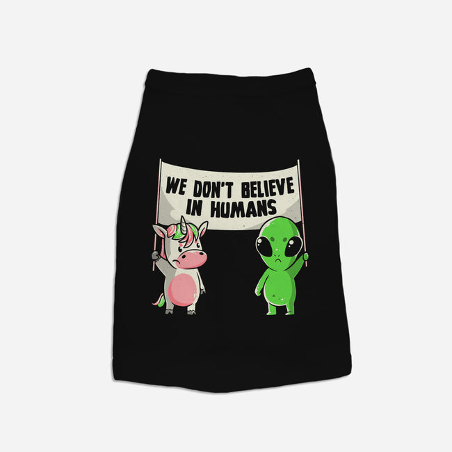 We Don't Believe In Humans-cat basic pet tank-eduely