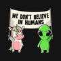 We Don't Believe In Humans-baby basic onesie-eduely