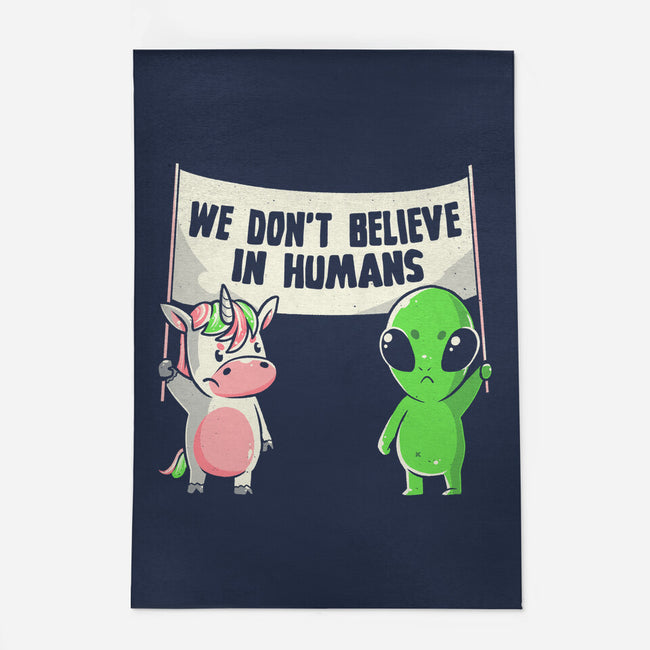 We Don't Believe In Humans-none indoor rug-eduely