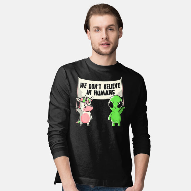 We Don't Believe In Humans-mens long sleeved tee-eduely