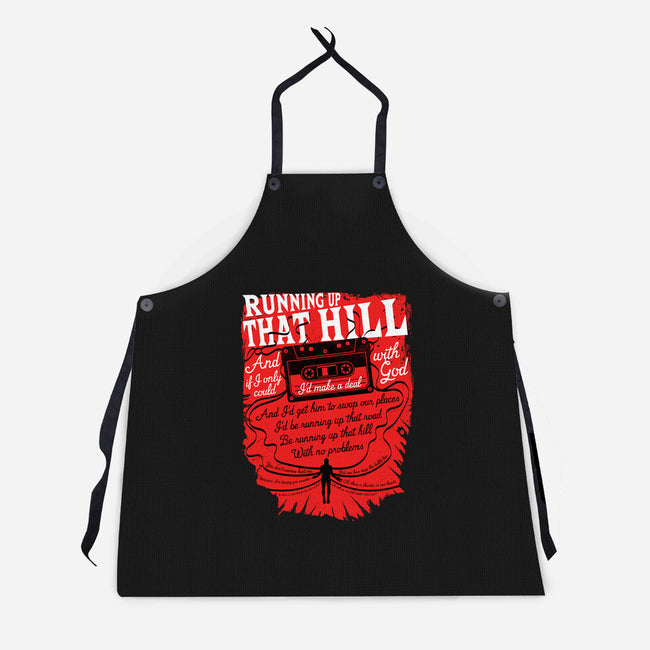 Running Up That Hill-unisex kitchen apron-rocketman_art